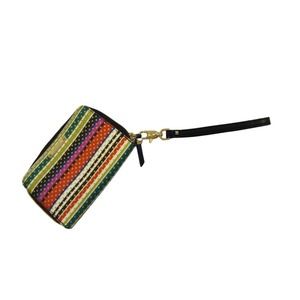 Stella And Dot Polka Dots Stripped Multi‎ Color Zipper Wallet For Purse